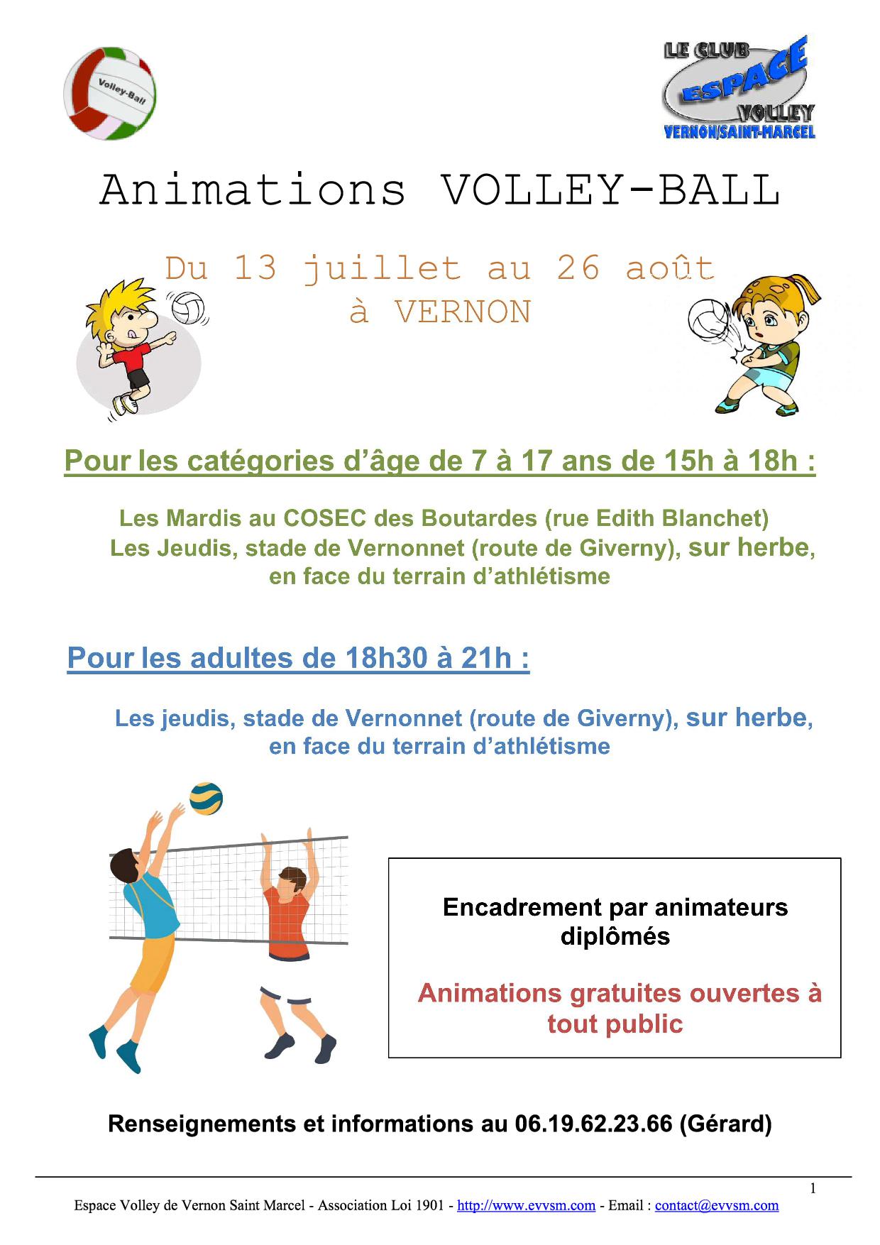 Animations ouvertes à tous cet été 2021